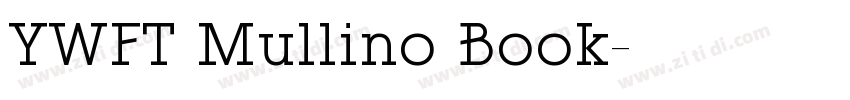 YWFT Mullino Book字体转换